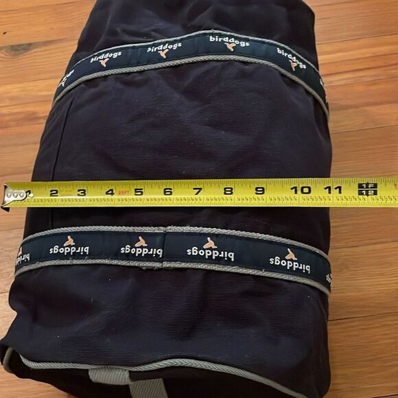 Birddogs Navy Blue Cotton Canvas Gym Duffle Bag 16x11 Preppy Travel - Picture 8 of 11